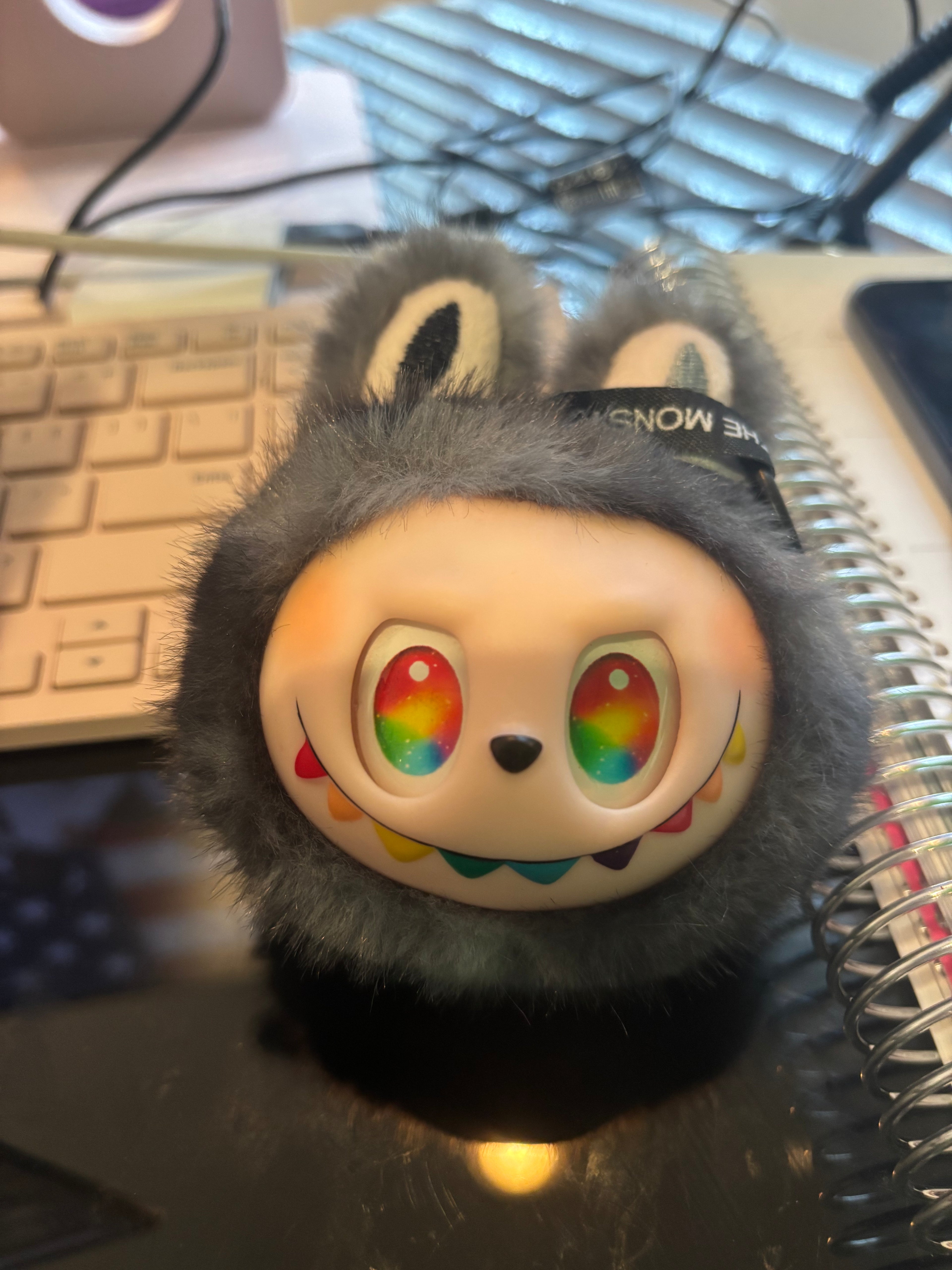 POP MART Fuzzy Monster Keychain Plush – Soft Charm