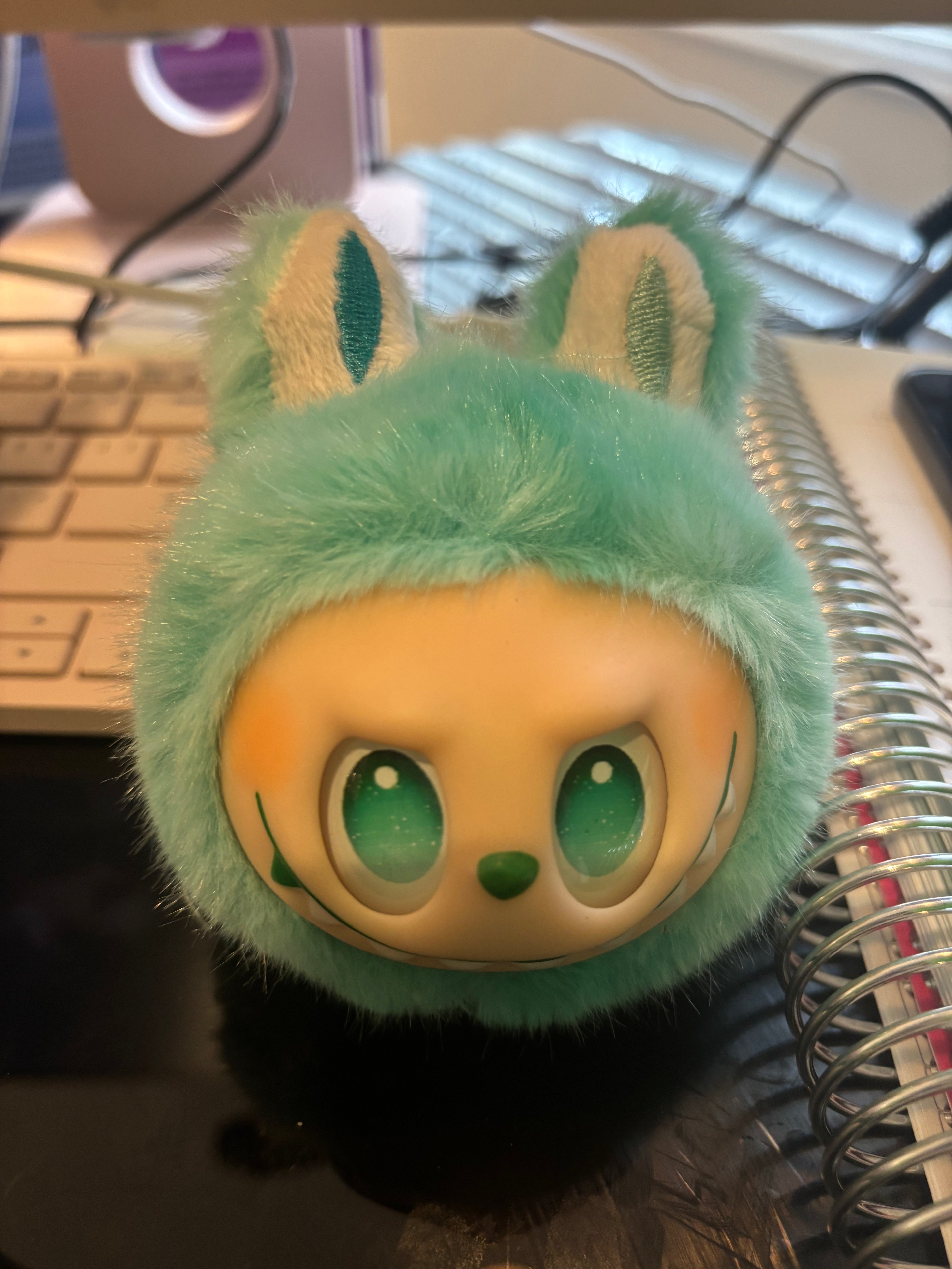 POP MART Fuzzy Monster Keychain Plush – Soft Charm
