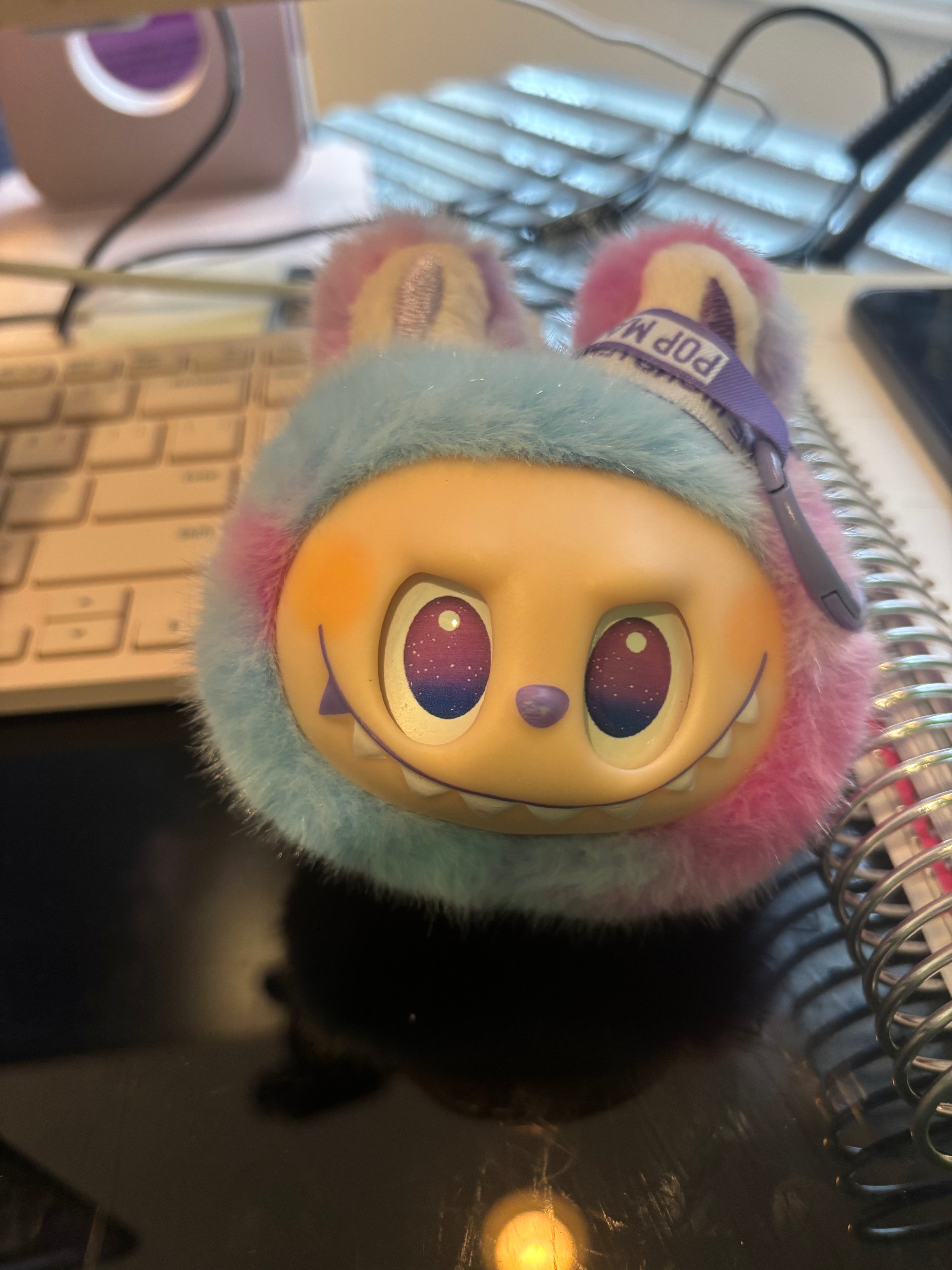 POP MART Fuzzy Monster Keychain Plush – Soft Charm