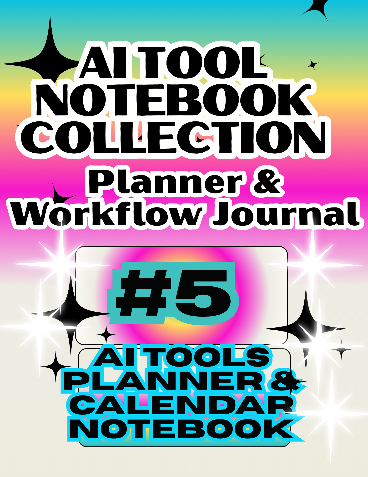 AI Tools Planner & Calendar Notebook: JOURNAL NOTEBOOK: 8.5 X 11